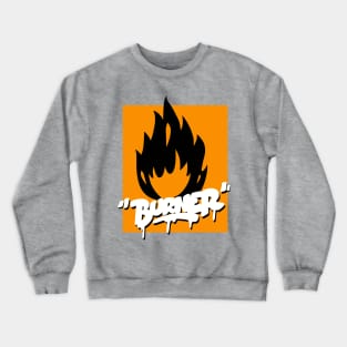 Graffiti inflammable Burner Tag Shirt Crewneck Sweatshirt